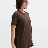 Футболка унисекс Regent 150, темно-коричневая (шоколад)