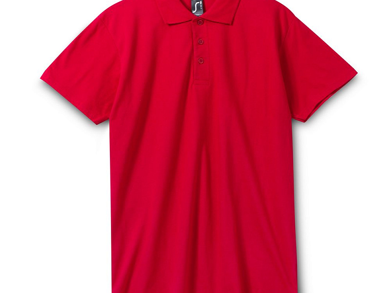 Рубашка поло мужская Spring 210, красная