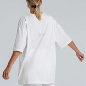 Футболка оверсайз «Чистая соль», молочно-белая