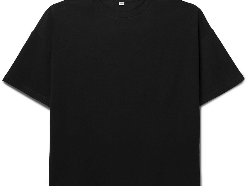 Футболка детская оверсайз Teezer, черная