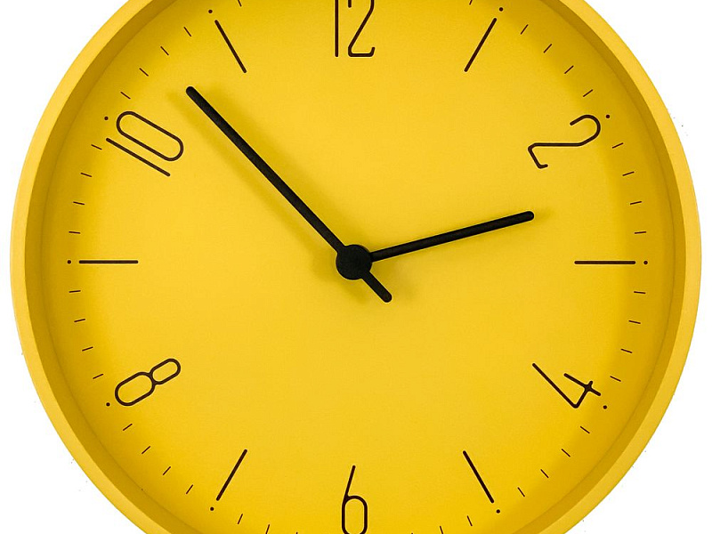 Часы настенные Silly, желтые