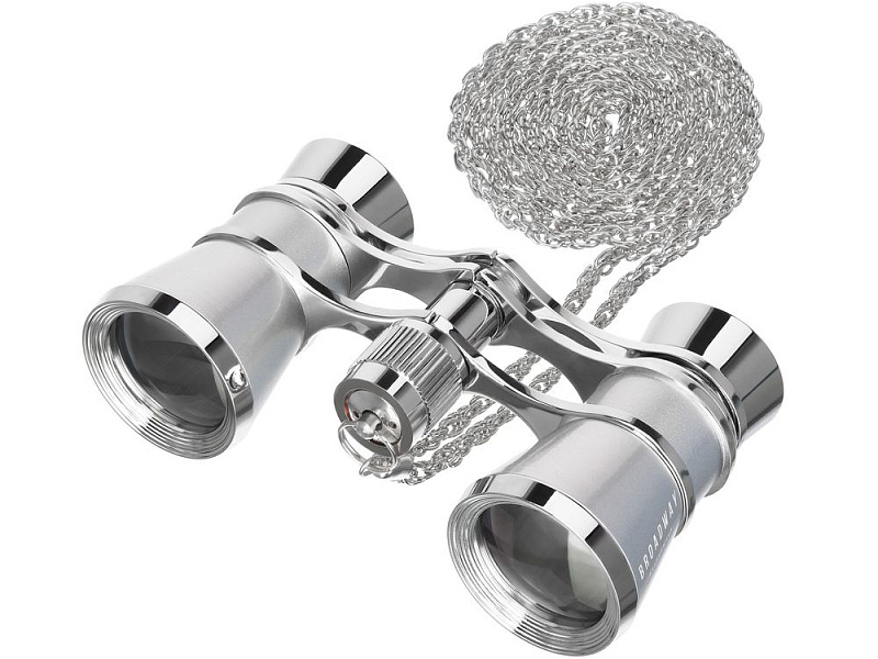 Театральный бинокль Broadway 325B, серебристый
