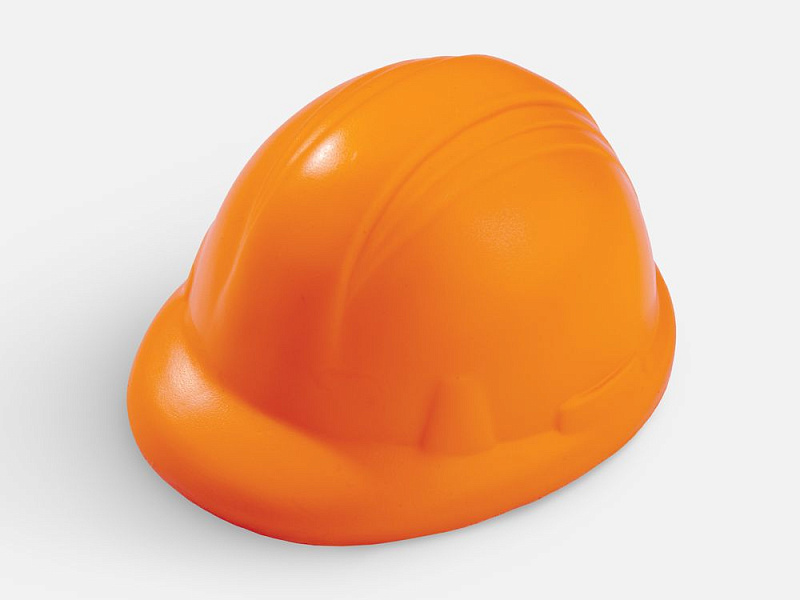 Антистресс «Каска», оранжевый