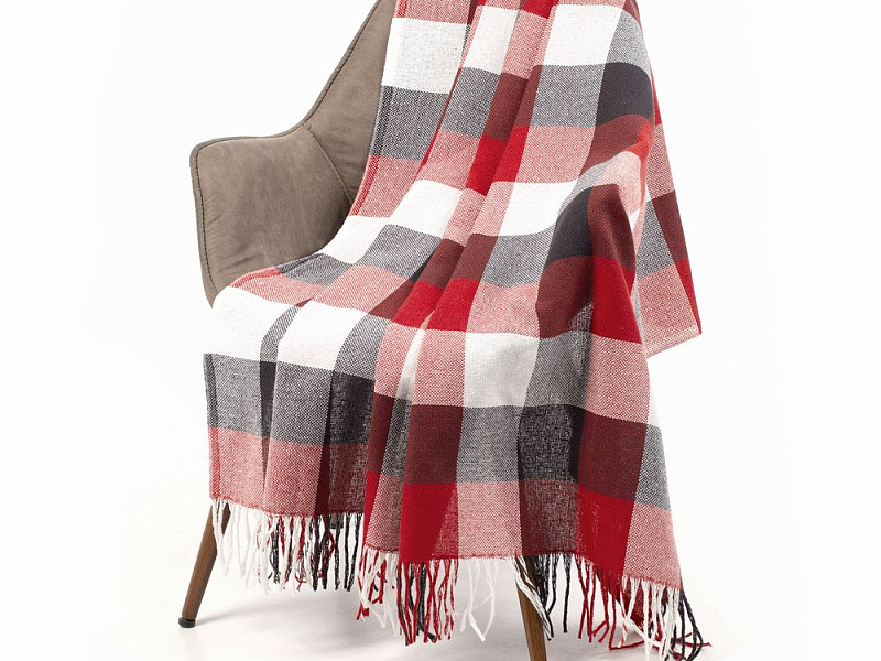 Плед London, красный