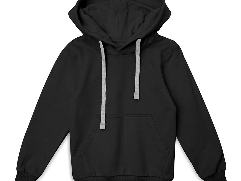 Толстовка с капюшоном детская Kirenga Kids, черная