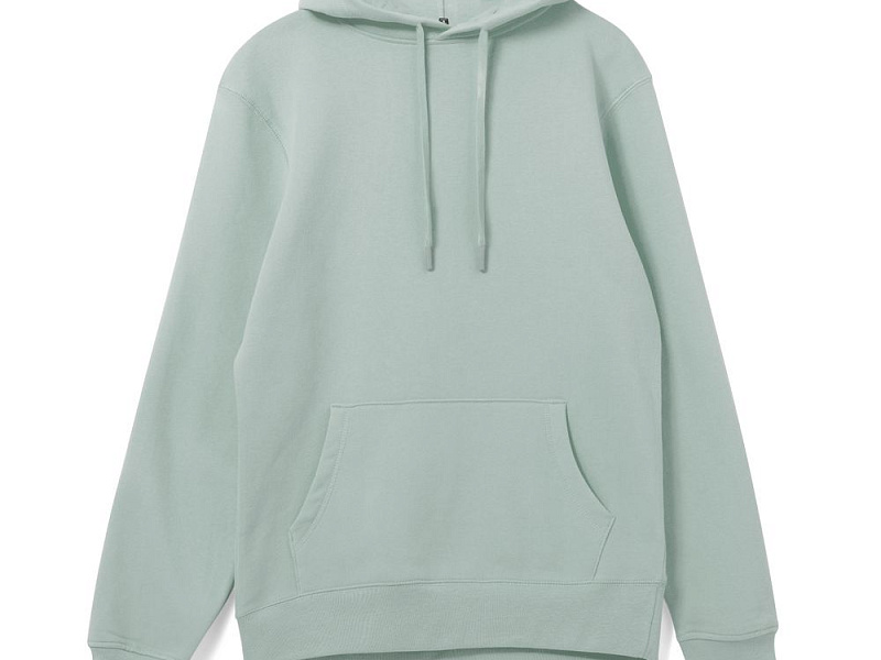 Толстовка с капюшоном унисекс Hoodie, серо-зеленая