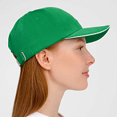 Бейсболка Buffalo, ярко-зеленая с белым