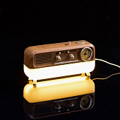 Bluetooth-колонка с беспроводной зарядкой, часами и подсветкой Multiverse, ver.2