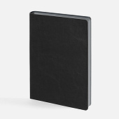Ежедневник Doppio, недатированный, черный с серым