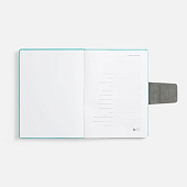 Ежедневник Grande Strap на заказ, датированный, бирюзовый