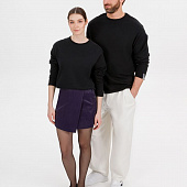 Лонгслив унисекс Siluetti Fuori, черный