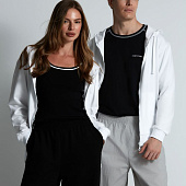 Толстовка на молнии с капюшоном Siverga 2.0, белая