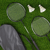 Набор для игры в бадминтон Gloucester, черно-серый