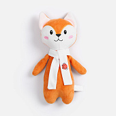 Мягкая игрушка Beastie Toys, лисенок с белым шарфом