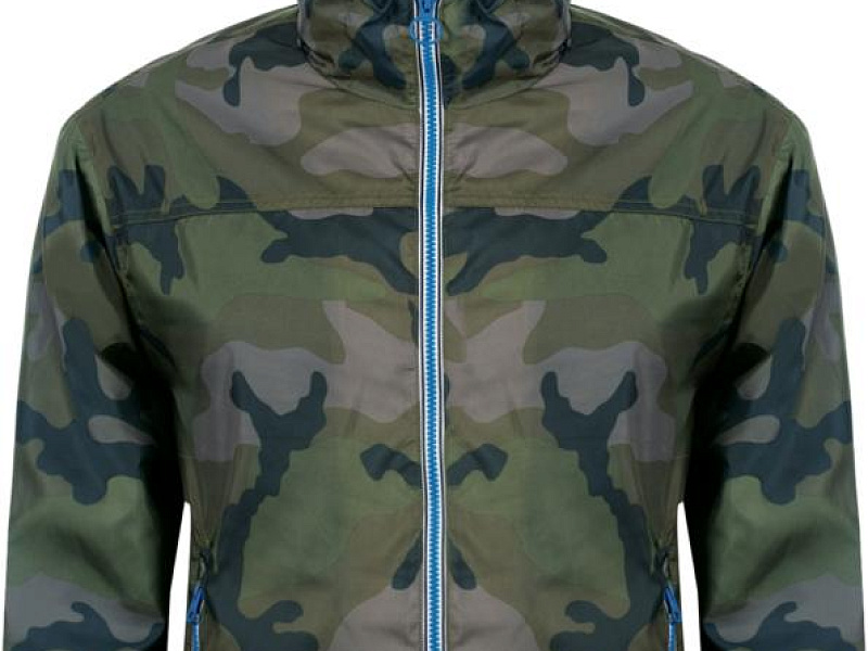 Ветровка Skate, камуфляж с синим