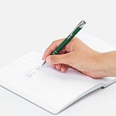 Ручка шариковая Keskus Soft Touch, зеленая