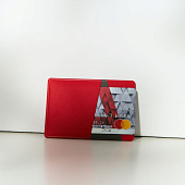 Картхолдер Dual, серо-красный