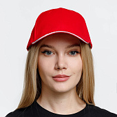 Бейсболка Buffalo, красная с белым