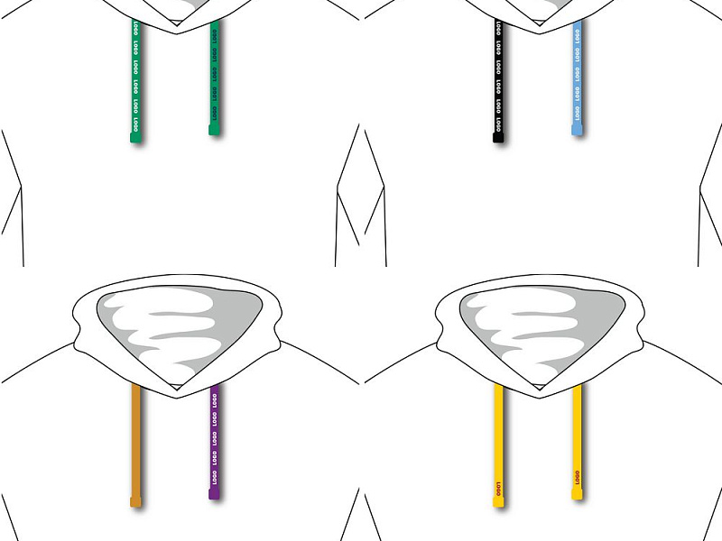 Вязаный шнурок в капюшон на заказ Tape