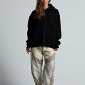 Толстовка унисекс оверсайз Zippy, черная