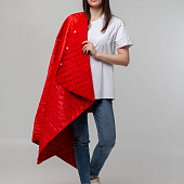 Плед-пончо для пикника SnapCoat, красный