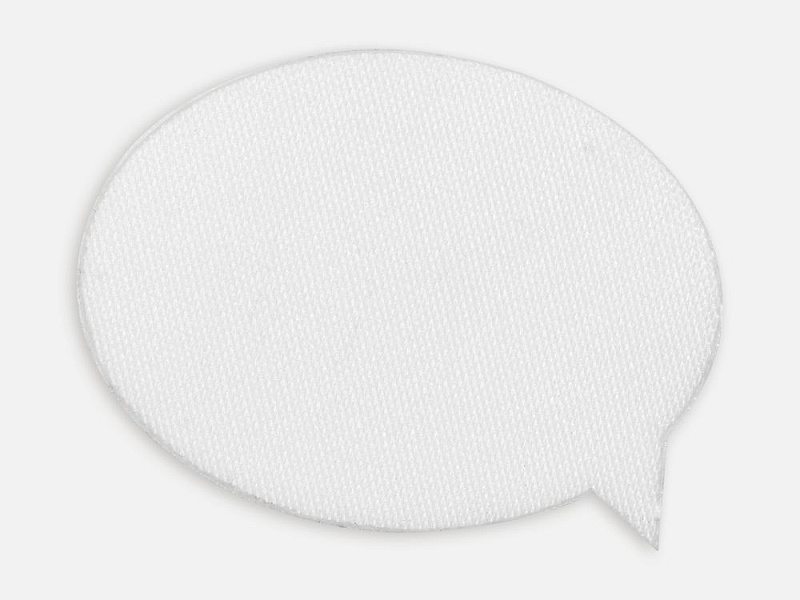 Наклейка тканевая Lunga Bubble, M, белая