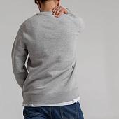 Свитшот унисекс King, серый меланж