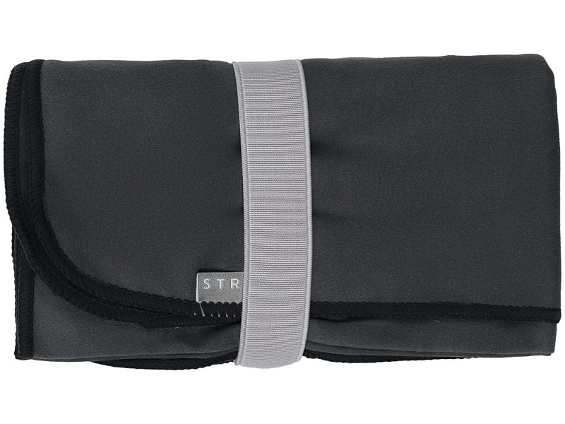 Спортивное полотенце Vigo Medium, темно-серое (графит)