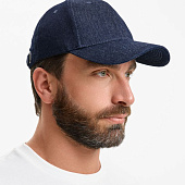 Бейсболка Denimate, темно-синяя