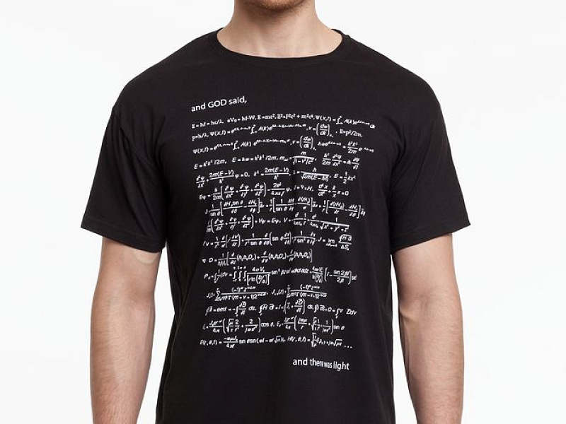 Футболка мужская «Да будет свет», со светящимся принтом