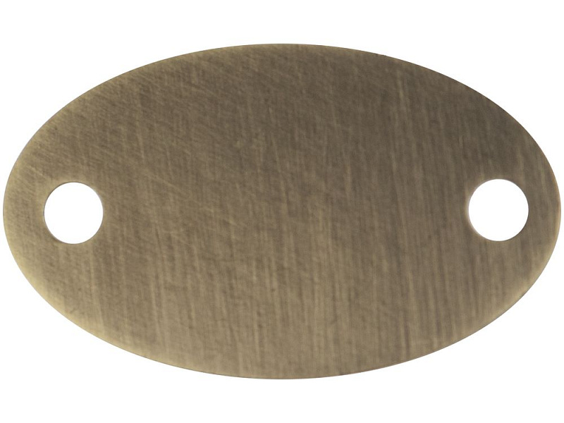 Шильдик металлический Alfa Oval, бронзовый