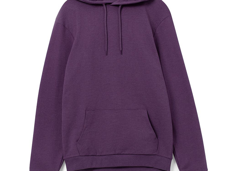 Толстовка с капюшоном унисекс Hoodie, фиолетовый меланж