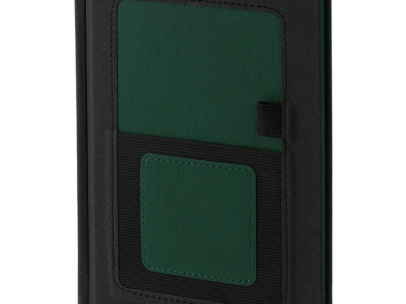 Ежедневник Mobile на заказ, недатированный, черно-зеленый