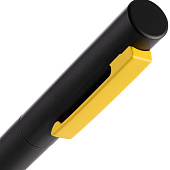 Ручка шариковая Inkolor, черная с желтым