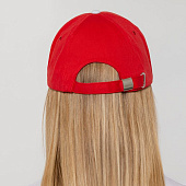 Бейсболка Honor, красная с белым кантом