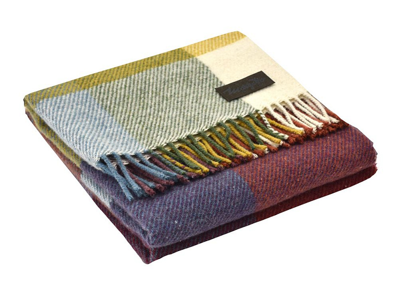 Плед Arequipa, красный с бежевым