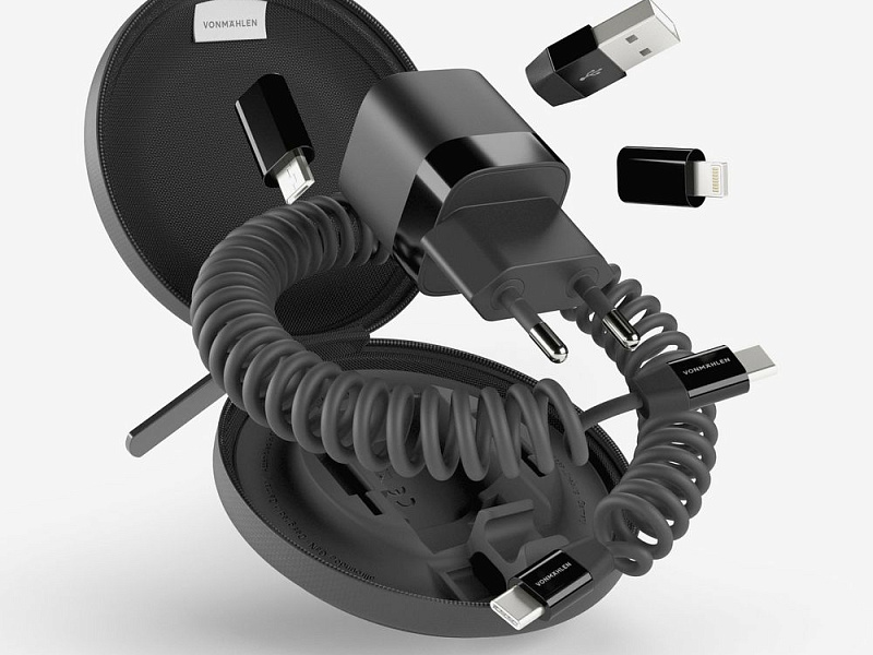 Зарядное устройство Vonmahlen Allroundo GaN, черное