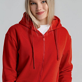 Толстовка на молнии с капюшоном Siverga Heavy 2.0, красная