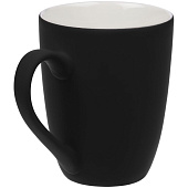 Кружка Good Morning с покрытием софт-тач, ver.2, черная