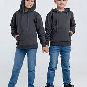 Худи детское Kirenga Kids 2.0, темно-серое (графит)
