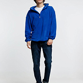 Анорак флисовый унисекс Fliska, ярко-синий