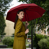 Зонт складной Ribbo, красный