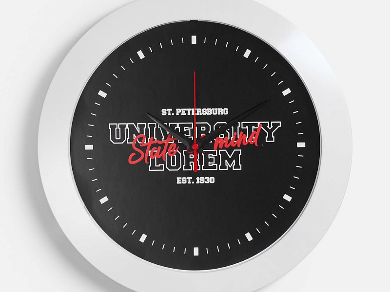 Часы настенные Vivid Large, белые