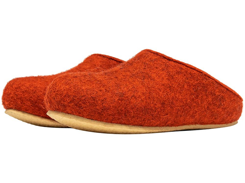 Домашние валенки Step, красно-коричневые (терракот)