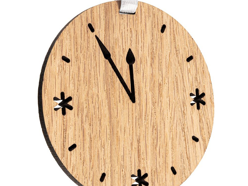 Деревянная подвеска Christmate, часы