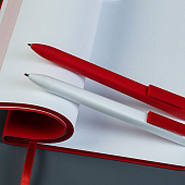 Ручка шариковая Swiper SQ, белая с красным