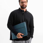 Рубашка поло оверсайз с длинным рукавом Heritage, черная