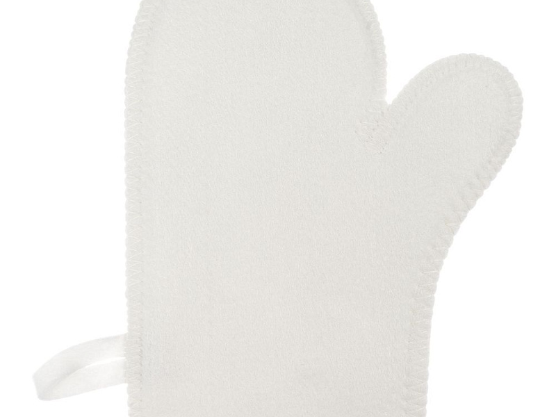 Банная рукавица Heat Off, белая
