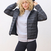 Куртка с капюшоном женская Stream Women, темно-синяя