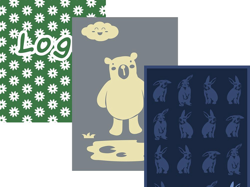 Плед Effect Stereo на заказ, M, полушерсть